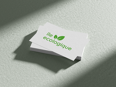 Île ecologique LOGO-BRANDING branding design illustration logo minimal