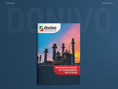 Donivo - Brochure Design brand design branding brochure brochure design catalog creative design graphic design minimal mockup print design trend