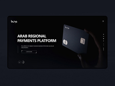 Buna - Web Design - Online Payment Platform app branding homepage inspiration logo minimal ui ux web website