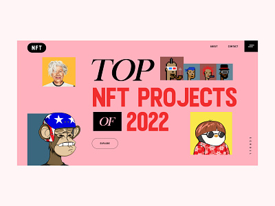 NFT Website Homepage Concept