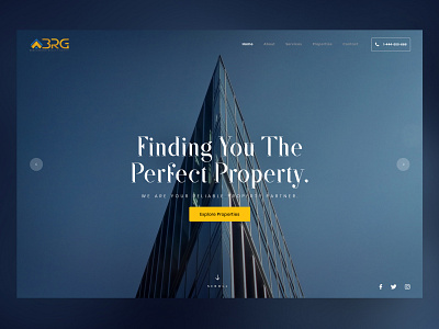 BRG - Homepage Concept Website Design