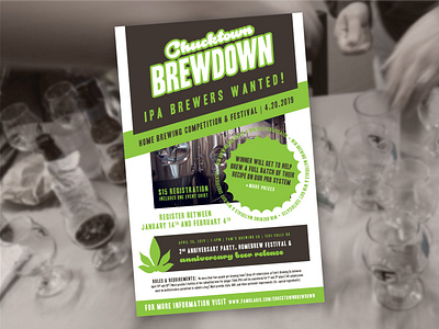Chucktown Brewdown 2019 Poster layout marketing poster