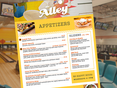 The Alley CHS Menu