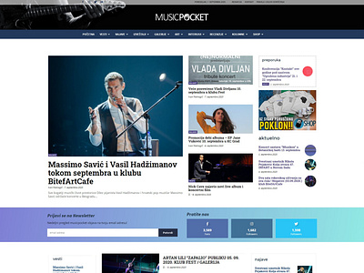 Magazine website example homepage magazine