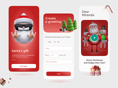 Mobile Christmas App For Santa's gift