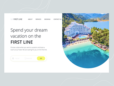 Summer Holiday | Hotel Reservation landing beach booking concept design figma graphic design interface sea summer ui uidesign uxui webdesign website