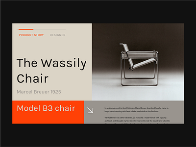 Shop | Wassily Chair design interface interface design typography ui ux website