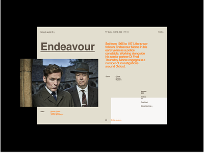 Endeavour design interface ui