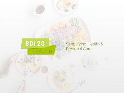 8020 Health care diet health logo