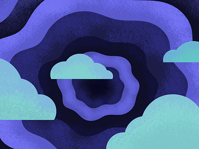 How Well Do We Secure Our Cloud Data cloud clouds dark sky data illo illustration security