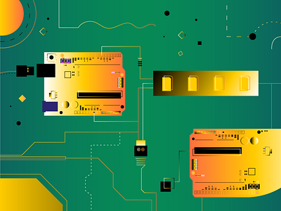 Electronics & Robotics computer electronics illustration robotics robots