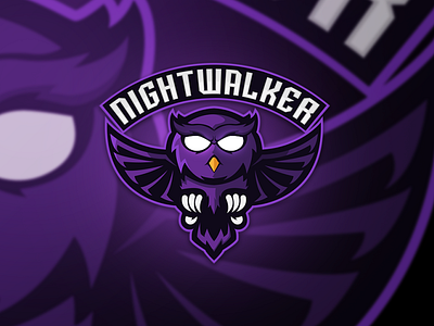 Nightwalker Owl Mascot Logo