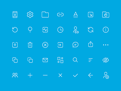Tresorit for Android action icons