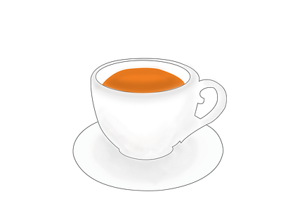 a cup of tea adobe illustrator adobe photoshop design illustration