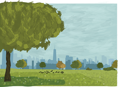 City Park Illustration adobe illustrator art design digitalart illustration vector