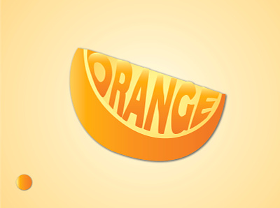 Orange Typography artwork creative design art illustration text effets typogaphy