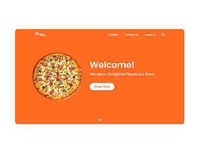 Pizza Landing Screen #DailyUI3 dailyui