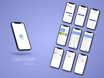 Healthcare Application - UX Case Study app design minimal ui ux