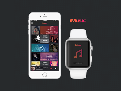 iMusic APP Design app music watch