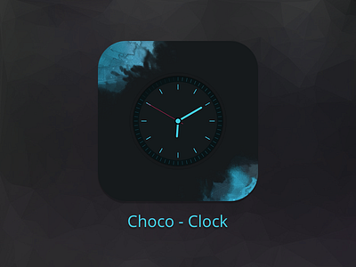 Choco - Clock Logo chocolate clock logo time
