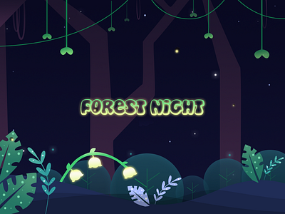 [practice] - Forest Night forest illustrator night