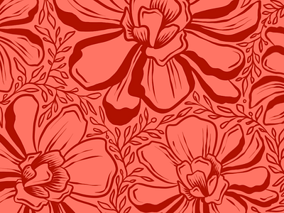 Flower pattern digital illustration floral floral pattern flowers illustration organic patterns procreate