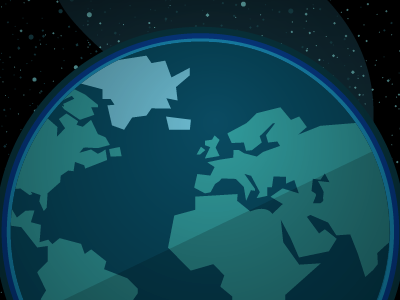 Spaceship Earth: Day earth globe space stars