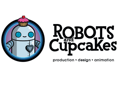 Final Logo cupcakes robots