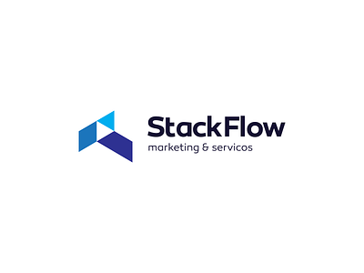 Stack Flow art branding clean design flat graphic design icon illustration illustrator logo minimal vector