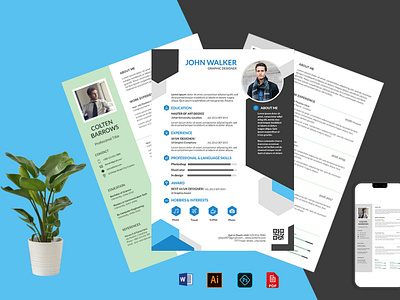 CV Design branding cv design illustration instagram logo minimal