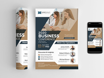 2020 Business Conference Flyer by Rahul on Dribbble