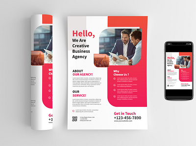 Creative Agency Marketing Flyer branding corporate flyer corporate flyer design corporate flyers creative design creative flyer flyer design instagram banner marketing design marketing flyer