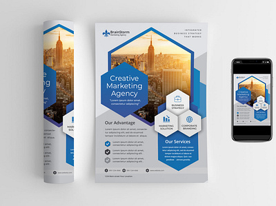 Creative Marketing Agency Flyer branding corporate flyer corporate flyer design creative design creative flyer flyer design instagram banner instagram flyer marketing design marketing flyer