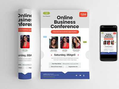 Online Business  Conference Flyer Design