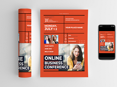 Online Business Conference Flyer corporate flyer corporate flyer design corporate flyers creative design creative flyer flyer design instagram banner instagram flyer marketing design marketing flyer