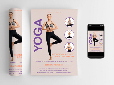 Yoga class marketing Flyer corporate flyer corporate flyer design corporate flyers creative design creative flyer flyer design instagram banner instagram flyer marketing design marketing flyer yoga flyer