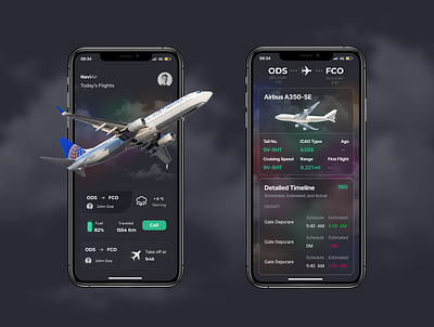 Airplane app airolane darkmode design graphic design mobile app ui ux