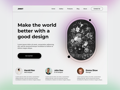 JohnArt design site ui ux web