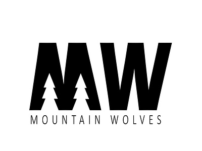 Mountain Wolves Logo branding design logo logo branding logo design logos nature typography