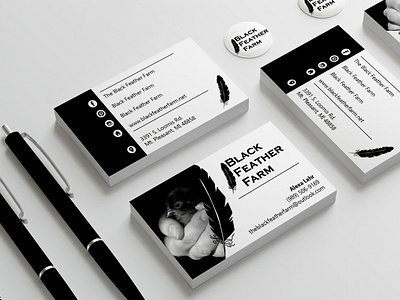 Black Feather Farm Business Card