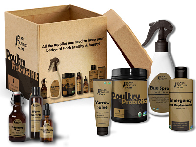 Black Feather Farm Product Packaging