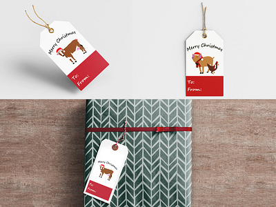 Farm Gift Tags christmas design designs farm designs gift gift box gift tags graphic design
