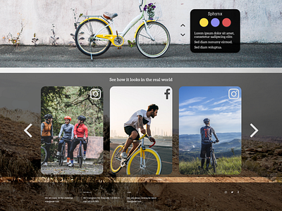 Roar Bikes bikes design landingpage product ui ux web