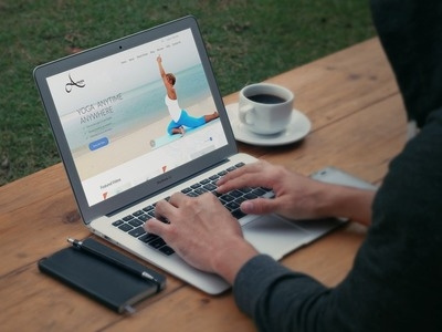 AnessaYoga dubai ux web app web design website yoga