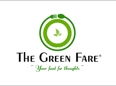 The Green Fare design illustration logo logodesign