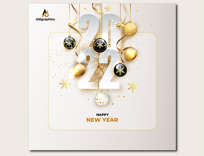 Happy new year. Welcome to 2022 branding design flyer design
