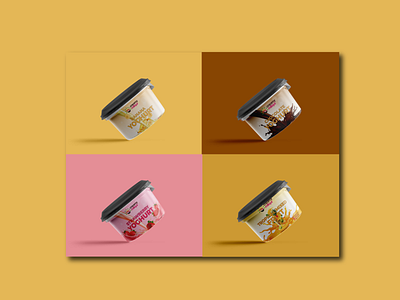 Creamy miliqui Yoghurt designs branding design flyer design logo logodesign packaging design vector