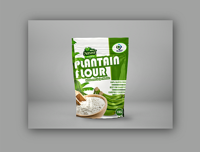 Plantain flour packaging design branding design flyer design packaging
