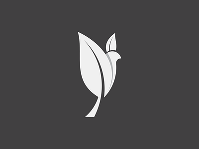 Logo for charitable organization dove revival russia spiritual sprout