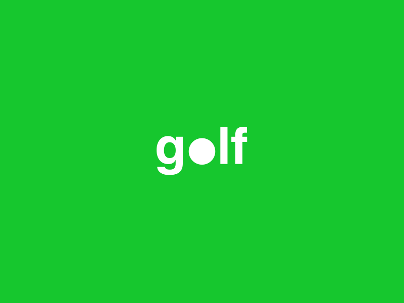 Sport Expressive Typography: Golf ae after animation design effects expressive golf graphic helvetica motion sport typography